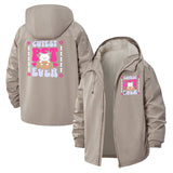 Cutest Pet Ever Unisex Full-Zip Printed Waterproof Hooded Windbreaker