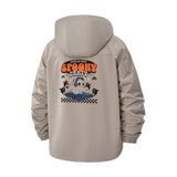Spooky UFO Unisex Full-Zip Printed Waterproof Hooded Windbreaker