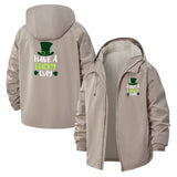 Lucky Day Unisex Full-Zip Printed Waterproof Hooded Windbreaker