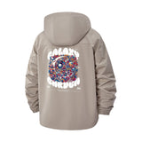 Galaxy Garden Unisex Full-Zip Printed Waterproof Hooded Windbreaker