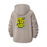 Only God Can Judge Me Unisex Full-Zip Printed Waterproof Hooded Windbreaker