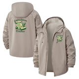 Leprechaun Tracker Engine Unisex Full-Zip Printed Waterproof Hooded Windbreaker