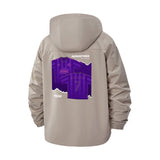 Abstract Aerostrike Unisex Full-Zip Printed Waterproof Hooded Windbreaker