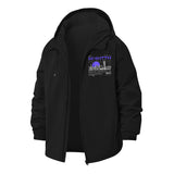 Manhattan Skyline Unisex Full-Zip Printed Waterproof Hooded Windbreaker