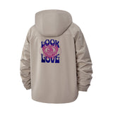 Dripping Eye Graphic Unisex Full-Zip Printed Waterproof Hooded Windbreaker