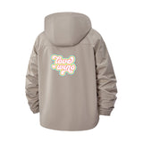 Love Wins Unisex Full-Zip Printed Waterproof Hooded Windbreaker