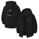 Venomous Snake Graphic Unisex Full-Zip Printed Waterproof Hooded Windbreaker