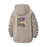 Graffiti Cartoon Hand Unisex Full-Zip Printed Waterproof Hooded Windbreaker