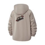 Motocross Bike Graphic Unisex Full-Zip Printed Waterproof Hooded Windbreaker