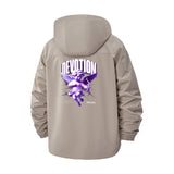 Devotion Angel Unisex Full-Zip Printed Waterproof Hooded Windbreaker