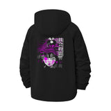 Cyberpunk Manga Girl Unisex Full-Zip Printed Waterproof Hooded Windbreaker