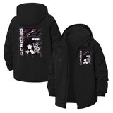 Manga Character Unisex Full-Zip Printed Waterproof Hooded Windbreaker