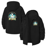 UFO Abduction Unisex Full-Zip Printed Waterproof Hooded Windbreaker