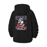 Hip Duck Streetwear Unisex Full-Zip Printed Waterproof Hooded Windbreaker