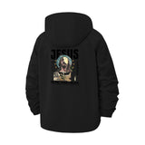 Inspirational Jesus Unisex Full-Zip Printed Waterproof Hooded Windbreaker