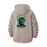 Beastly Creature Unisex Full-Zip Printed Waterproof Hooded Windbreaker