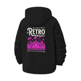 Retro Magic Unisex Full-Zip Printed Waterproof Hooded Windbreaker