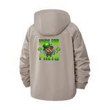 St. Patrick's Day Leprechaun Unisex Full-Zip Printed Waterproof Hooded Windbreaker