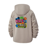 Loud and Proud Unisex Full-Zip Printed Waterproof Hooded Windbreaker