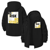 No Risk No Story Unisex Full-Zip Printed Waterproof Hooded Windbreaker