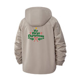 Festive Christmas Tree Unisex Full-Zip Printed Waterproof Hooded Windbreaker
