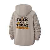 Trick or Treat Unisex Full-Zip Printed Waterproof Hooded Windbreaker