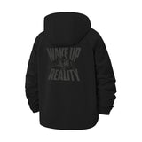 Wake Up Reality Unisex Full-Zip Printed Waterproof Hooded Windbreaker