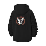 Holy Spirit Dove Unisex Full-Zip Printed Waterproof Hooded Windbreaker