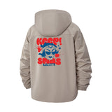 Cartoon Mischief Unisex Full-Zip Printed Waterproof Hooded Windbreaker