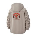 Retro Smiley Good Mood Unisex Full-Zip Printed Waterproof Hooded Windbreaker