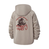 Graffiti Monkey Skate Unisex Full-Zip Printed Waterproof Hooded Windbreaker