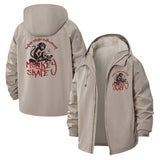 Graffiti Monkey Skate Unisex Full-Zip Printed Waterproof Hooded Windbreaker