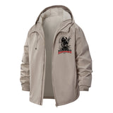 Shadow Dragon Unisex Full-Zip Printed Waterproof Hooded Windbreaker