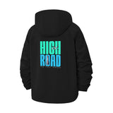 High Road Motivational Unisex Full-Zip Printed Waterproof Hooded Windbreaker