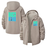 High Road Motivational Unisex Full-Zip Printed Waterproof Hooded Windbreaker