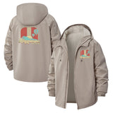 Albuquerque Hot Air Balloon Unisex Full-Zip Printed Waterproof Hooded Windbreaker