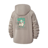 Tattoo Cherub Unisex Full-Zip Printed Waterproof Hooded Windbreaker