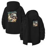 Wasteland Motoring Unisex Full-Zip Printed Waterproof Hooded Windbreaker