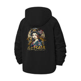 Geisha Art Unisex Full-Zip Printed Waterproof Hooded Windbreaker