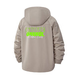 Savage Statement Unisex Full-Zip Printed Waterproof Hooded Windbreaker