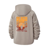 Beach Sunset Unisex Full-Zip Printed Waterproof Hooded Windbreaker