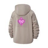 Broken Heart Graffiti Unisex Full-Zip Printed Waterproof Hooded Windbreaker