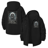 Futuristic Metal Throne Unisex Full-Zip Printed Waterproof Hooded Windbreaker