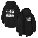 Inspirational Typography Unisex Full-Zip Printed Waterproof Hooded Windbreaker