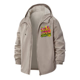 New York Graffiti Unisex Full-Zip Printed Waterproof Hooded Windbreaker