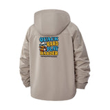 Motivational Duck Unisex Full-Zip Printed Waterproof Hooded Windbreaker