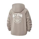 Basketball All-Star Unisex Full-Zip Printed Waterproof Hooded Windbreaker