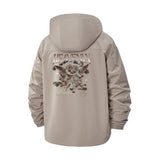 Baroque Cherub Unisex Full-Zip Printed Waterproof Hooded Windbreaker