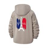 Eiffel Tower Paris Unisex Full-Zip Printed Waterproof Hooded Windbreaker