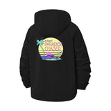 Paradise Chaser Unisex Full-Zip Printed Waterproof Hooded Windbreaker